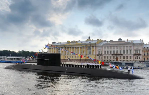 Parade, Saint Petersburg, Navy, diesel submarine, the project 677