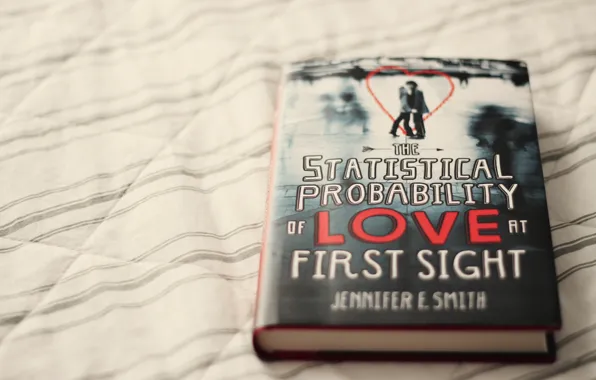 Book, cover, The statistical probability of love at first sight
