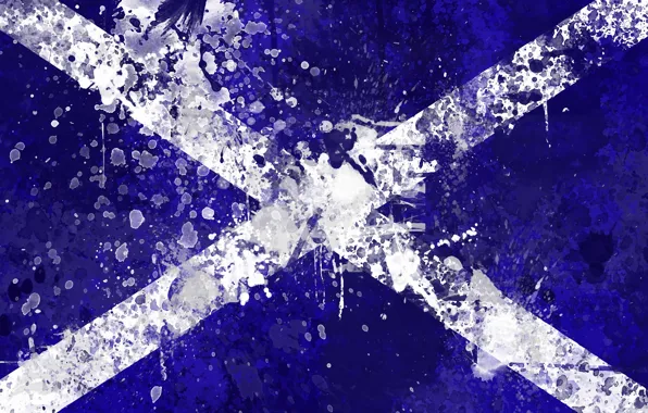 Paint, Scotland, flag, Scotland, flag