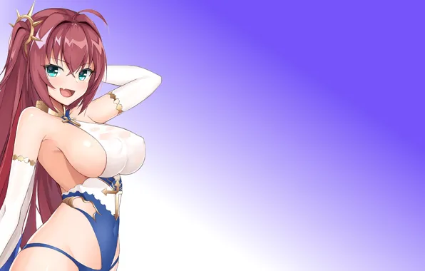 Kawaii, girl, hot, sexy, red hair, boobs, anime, pretty