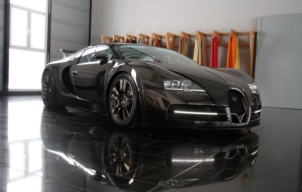 Black, tuning, veyron, bugatti, luxury cars