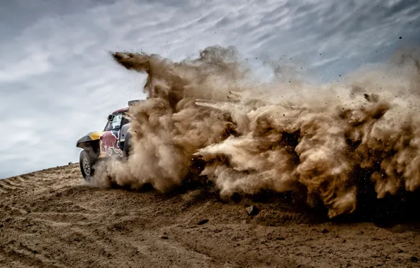 Sand, Sport, Desert, Machine, Speed, Car, Rally, Dakar