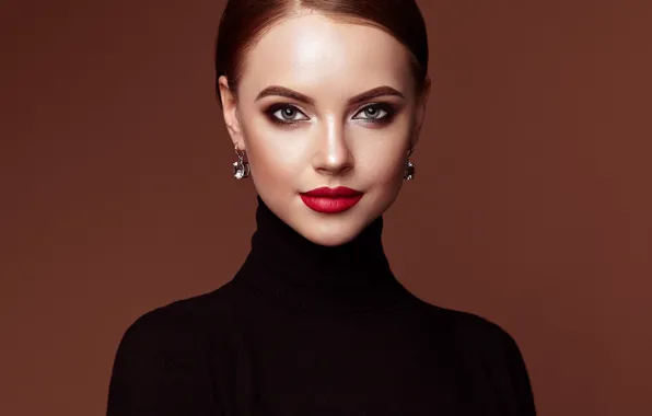 Eyes, look, girl, face, portrait, earrings, makeup, beauty