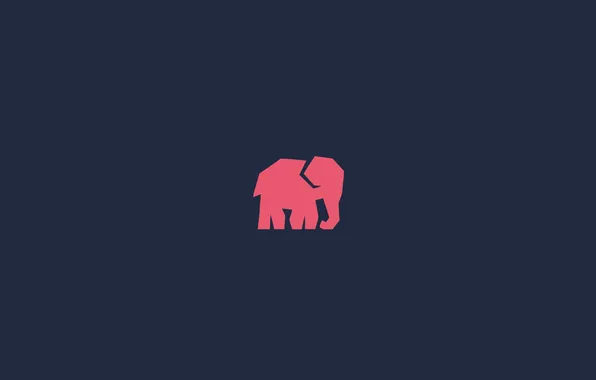 Picture background, elephant, minimalism