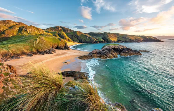 Sea, coast, Ireland, Donegal