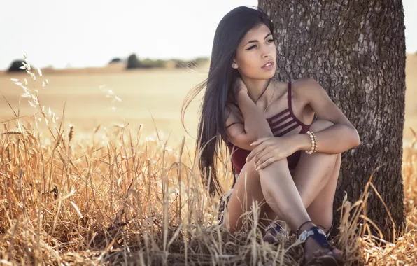 Picture girl, nature, linda