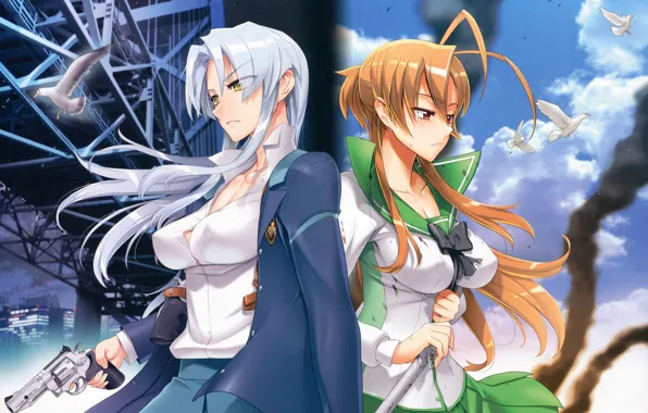 Download Highschool Of The Dead Anime Girls Wallpaper