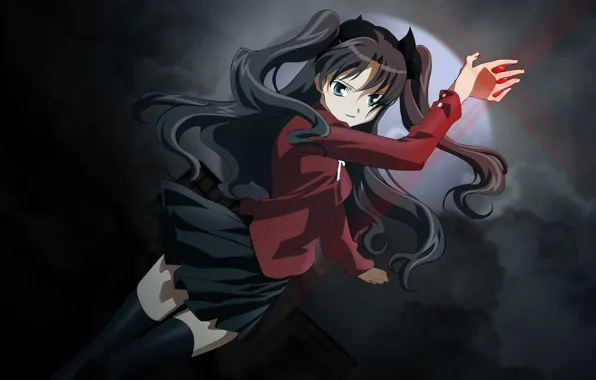 Girl, magic, Rin, Fate stay night, Fate / Stay Night, Tosaka Rin