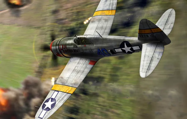 Fighter, USAF, P-47 Thunderbolt, 57th Fighter Group, P-47D