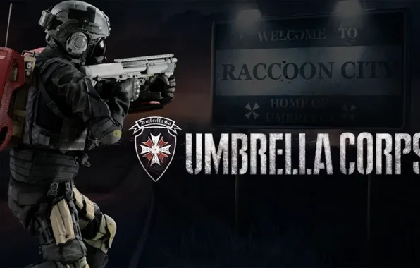 Cinema, gun, pistol, game, weapon, Resident Evil, man, Umbrella