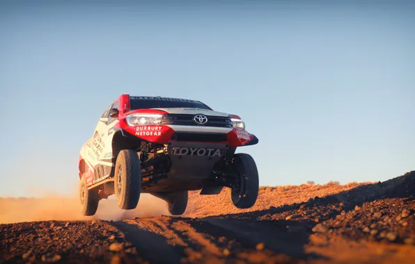 Sand, Auto, Dust, Sport, Machine, Speed, Toyota, Hilux