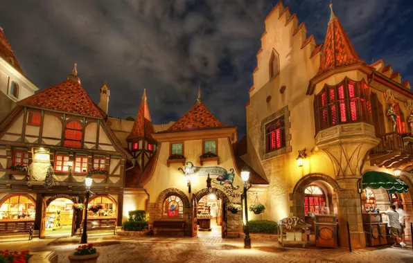 Picture area, lantern, Disney World, stores, Florida