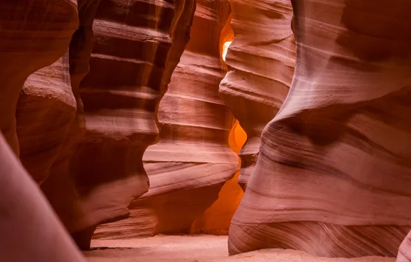 Picture line, canyon, AZ, USA, America, relief, antelope canyon, Smooth