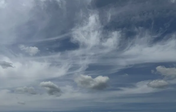 The sky, the sun, clouds, the air