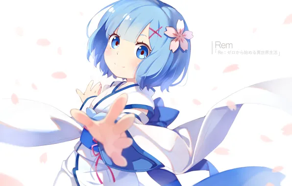 Anime, art, girl, REM, Re: Zero Kara Hajime Chip Isek Or Seikatsu