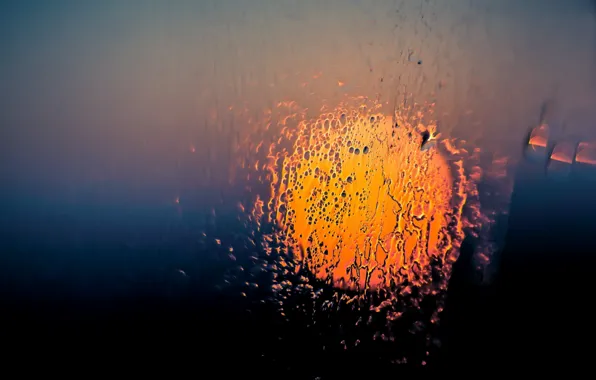 Glass, lights, background