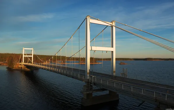 City, bridge, building