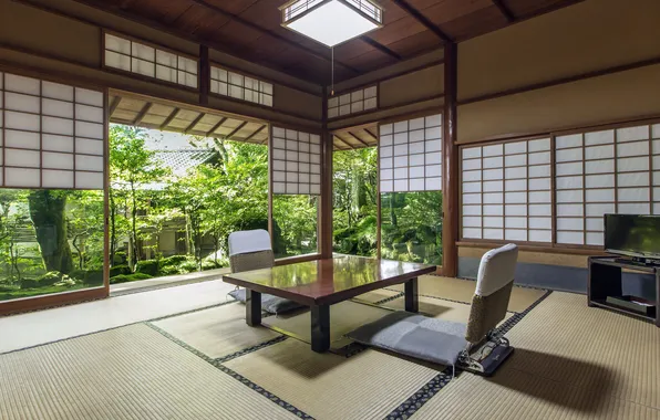 Design, interior, living room, rest room, Asian style, traditional Japanese house