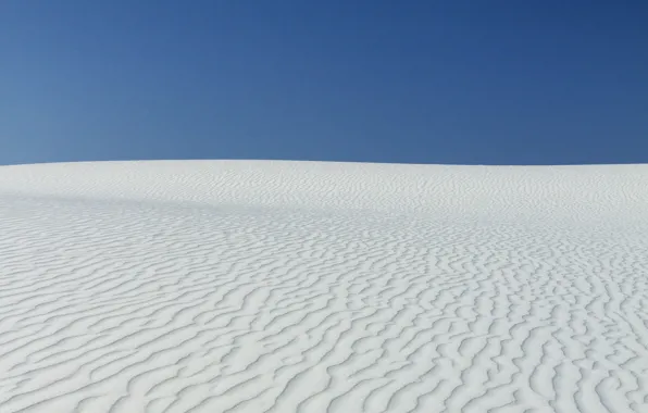 Sand, the sky, nature, desert