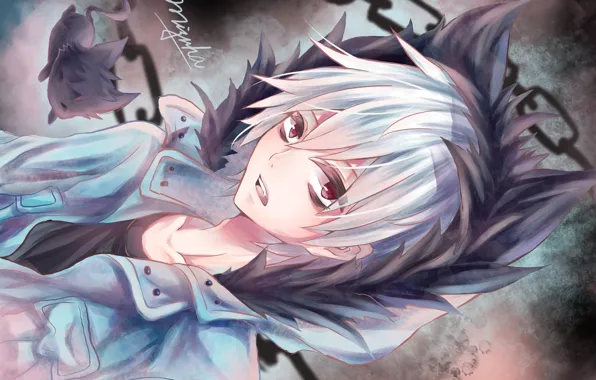 Anime, art, vampire, guy, KURO, Servamp