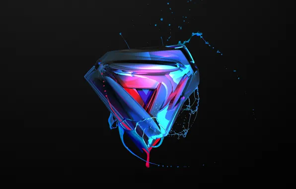 Background, paint, triangle