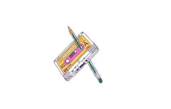 Cassette, the situation, pencil