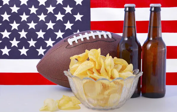 Background, the ball, beer, flag, Rugby, American football, vase, bottle