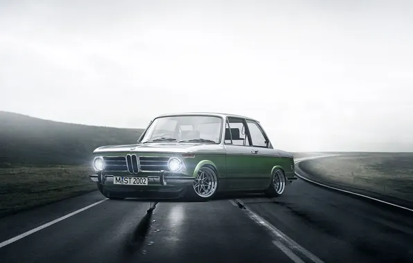 Auto, Road, Figure, Machine, Asphalt, BMW, Art, 2002