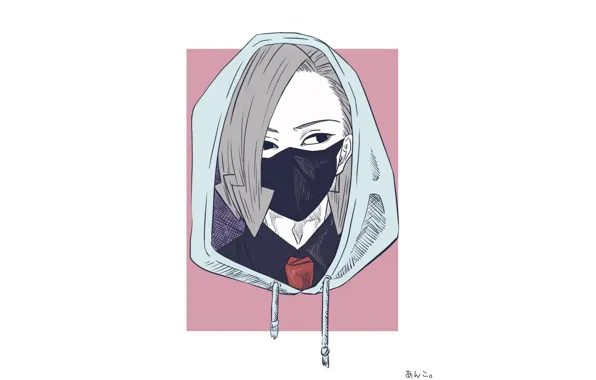 Minimalism, mask, My Hero Academia, Boku No Hero Academy, My Hero Academy, Kurono Hari
