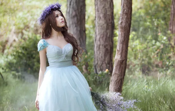 Girl, nature, beauty