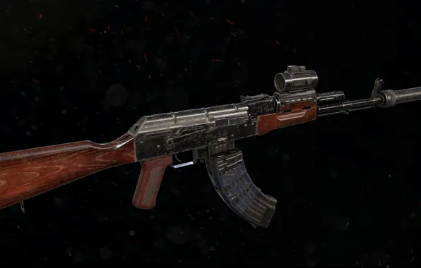 Picture rendering, weapons, gun, weapon, render, custom, Kalashnikov, assault rifle