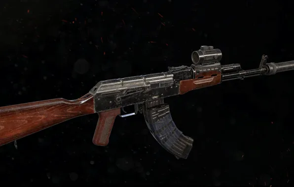 Rendering, weapons, gun, weapon, render, custom, Kalashnikov, assault rifle