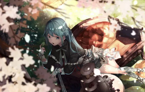 Picture girl, song, anime, art