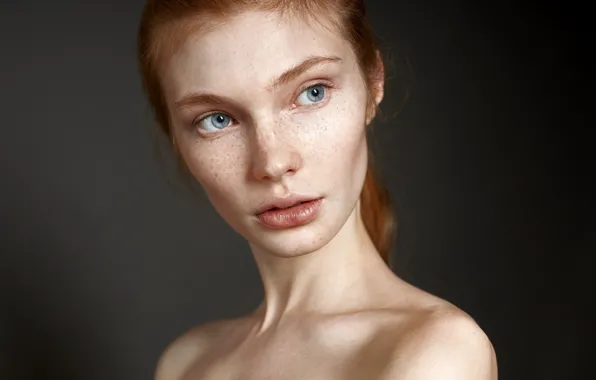 Freckles, redhead, Alexander Vinogradov, Alexander Vinogradov