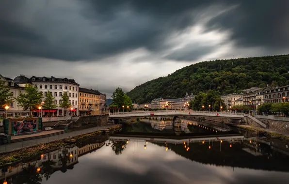 The city, building, Germany, pond, Bad Ems
