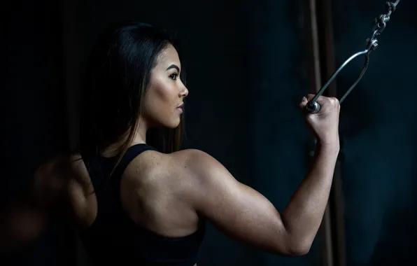 Girl, training, Gladysha