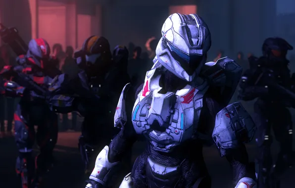 Soldiers, helmet, Halo, armor, SPARTAN IV
