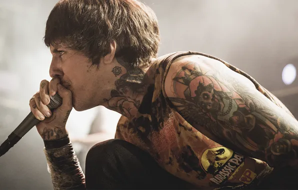 Picture metalcore, singer, Bring me the horizon, Oliver Sykes