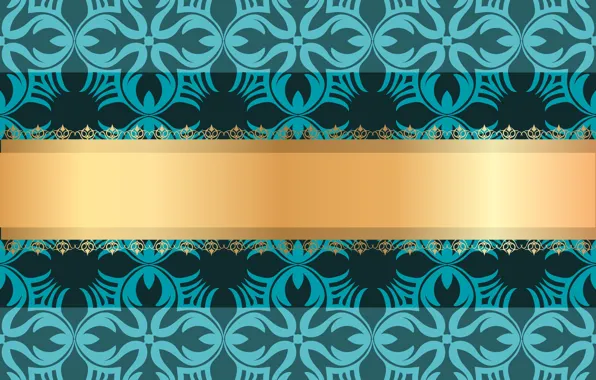 Background, pattern, vector, texture, ornament, vintage, gold ribbon