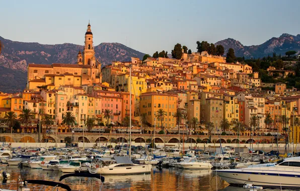 France, home, port, Menton, Menton
