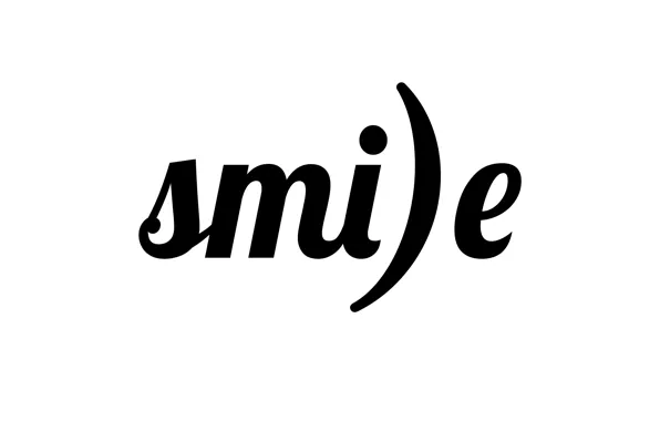 Picture letters, smile, the word