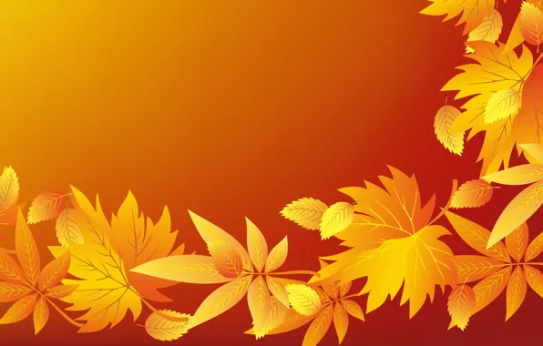 Autumn, texture, leaves