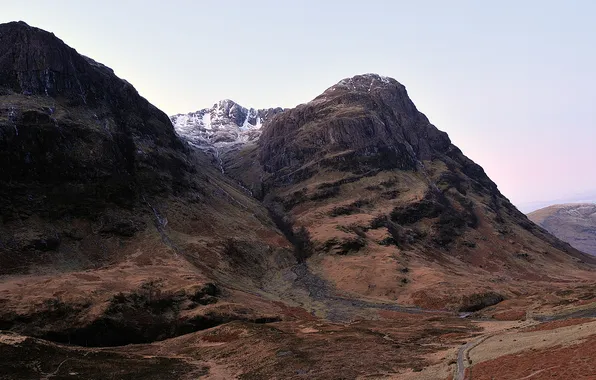 The sky, snow, mountains, stones, photo