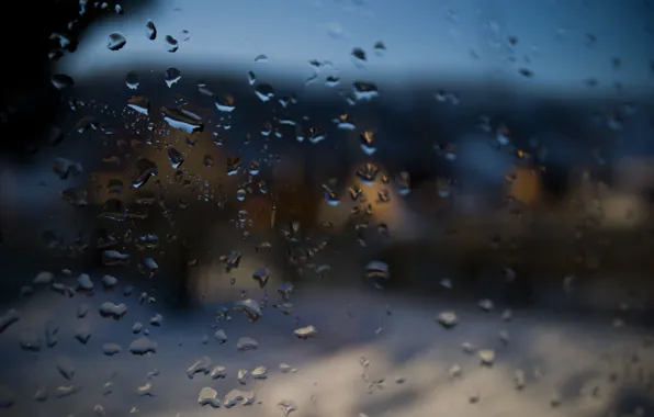 The sun, drops, Glass