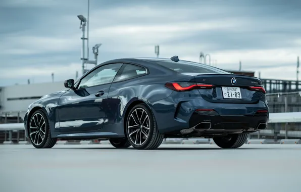 Car, machine, the sky, BMW, back, blue, rooms, coupe