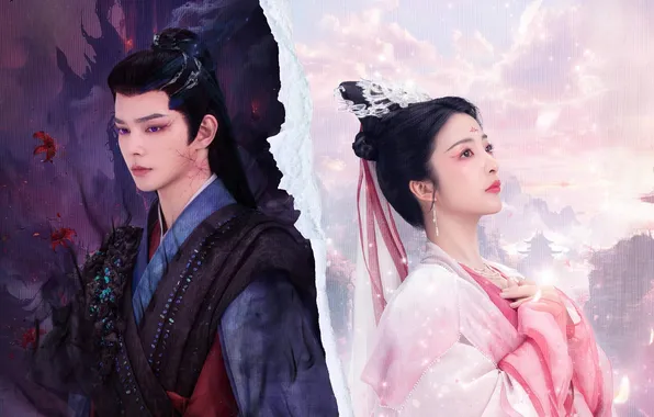 Girl, China, guy, poludemon, drama, The City of Flowers, Love of Petals