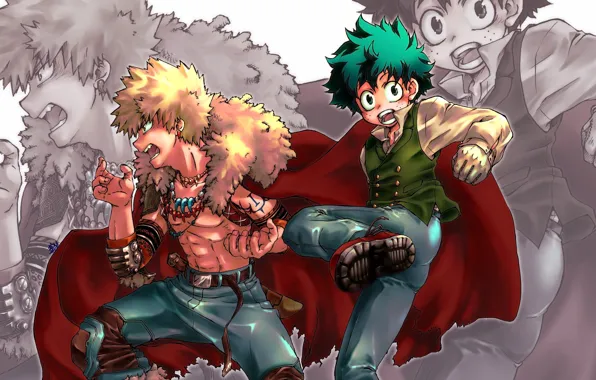 Guys, My Hero Academia, Boku No Hero Academy, Midori Isuku, My Hero Academy, Bakuga Katsuki