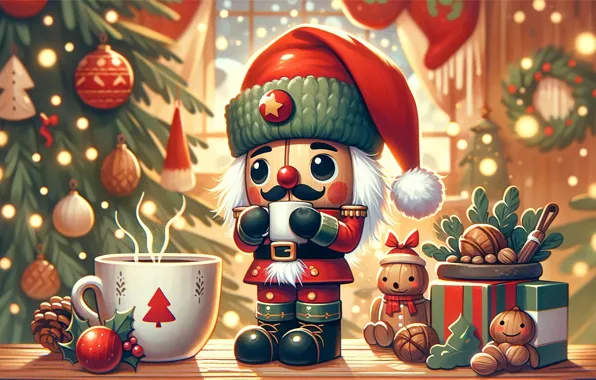 Light, comfort, style, room, toy, the evening, Christmas, New year