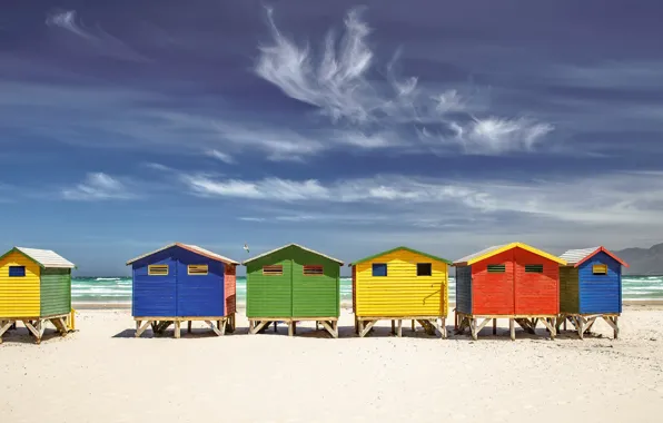 Picture sand, sea, shore, South Africa, beach house