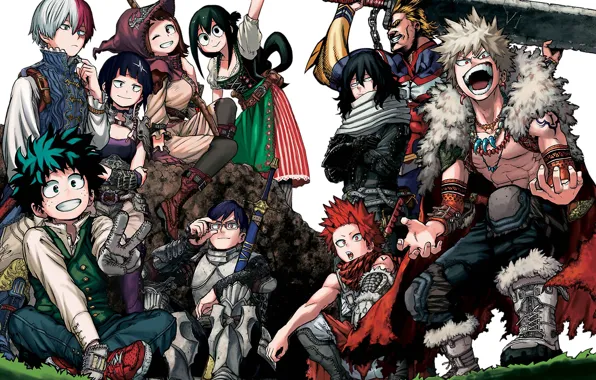 Anime, art, Boku no Hero Academy, My hero Academy